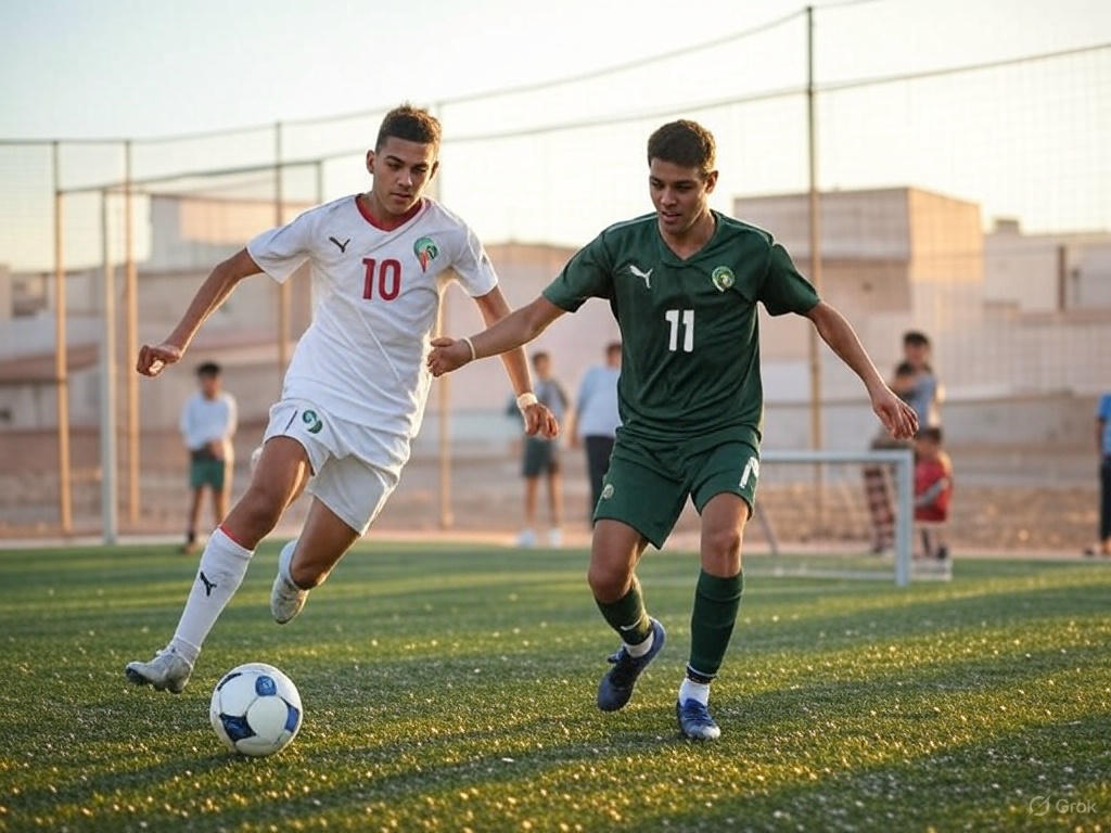 📱 تصوير لاعب واحد أثناء المباراة – iPhone 16 Pro Max – الدار البيضاء