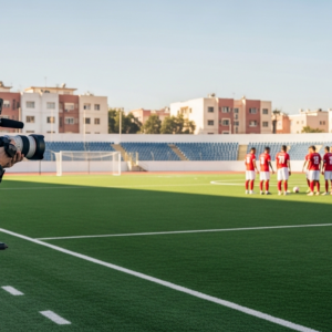 Tournage professionnel match football — Caméra Pro 4K | Casablanca