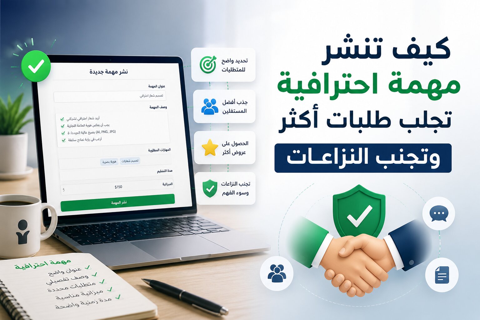 📢 دليل للمصورين على CUT: كيف تنشر مهمة احترافية تجلب طلبات أكثر وتجنب النزاعات