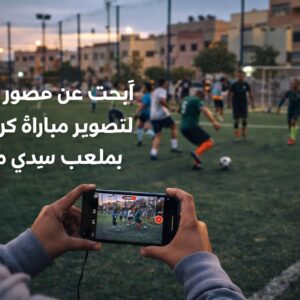 أبحث عن مصور فيديو لتصوير مباراة كرة قدم بملعب القرب – حي سيدي مومن